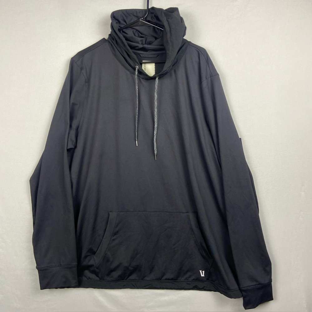 Vuori Sunday Element Hoodie Men 2XL Black Performance V264 Run Gym Pullover